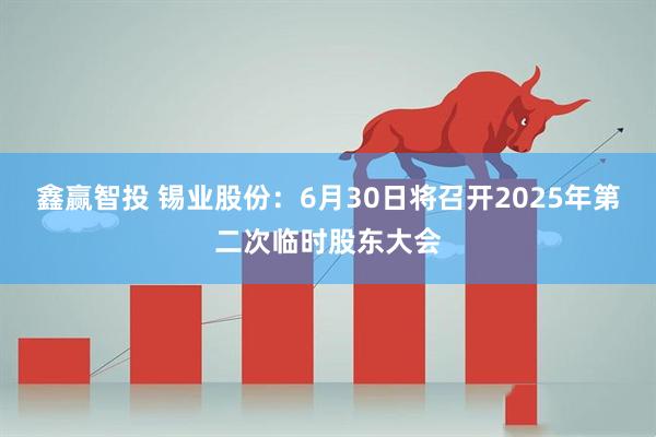 鑫赢智投 锡业股份：6月30日将召开2025年第二次临时股东大会